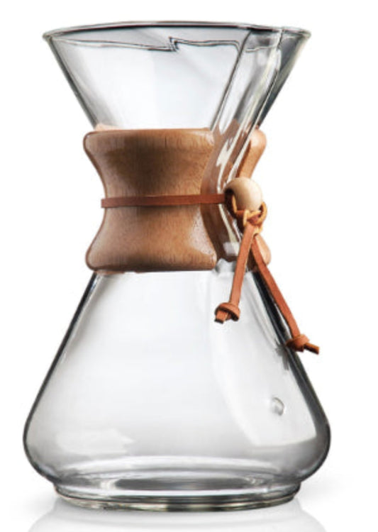 CHEMEX CLASSIC SERIES 10 CUP GLASS COFFEE MAKER